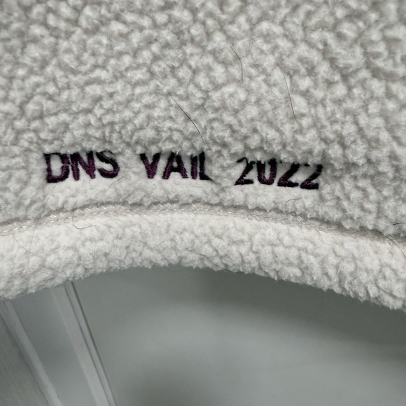 The North Face Cragmont 1/4-Snap Fleece Pullover in cream Engraved Vail 2022 L - Picture 9 of 10